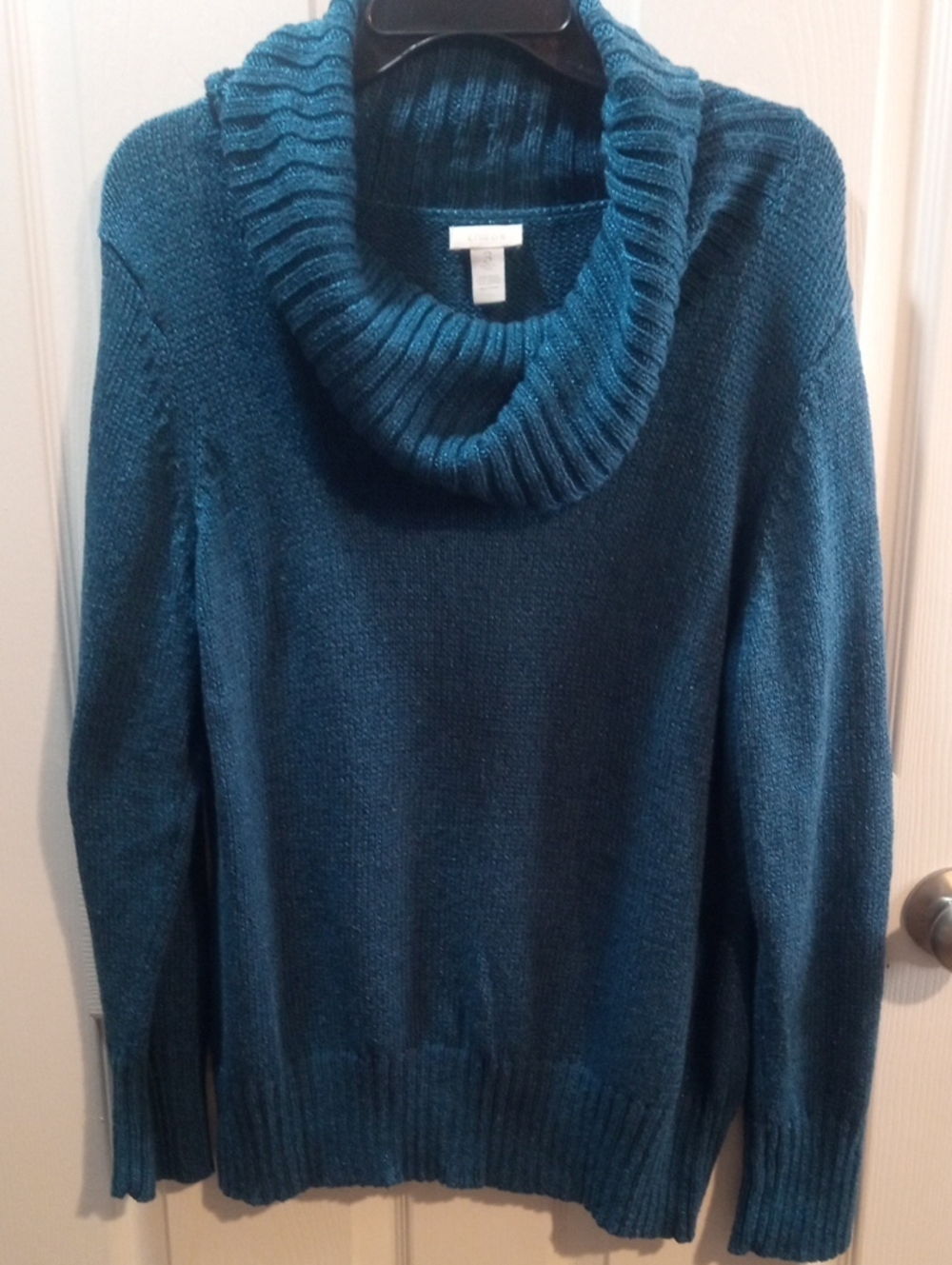 CHICO'S COWL NECK SWEATER